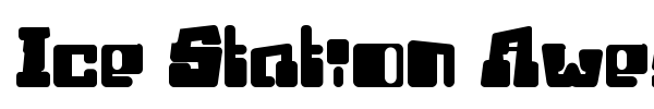 Ice Station Awesome font preview